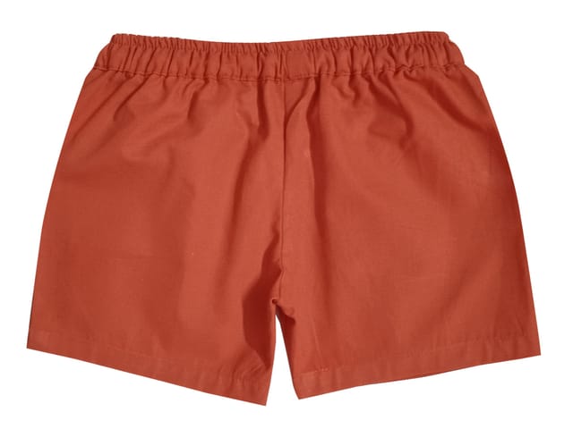 Orange Shorts With Side Tape