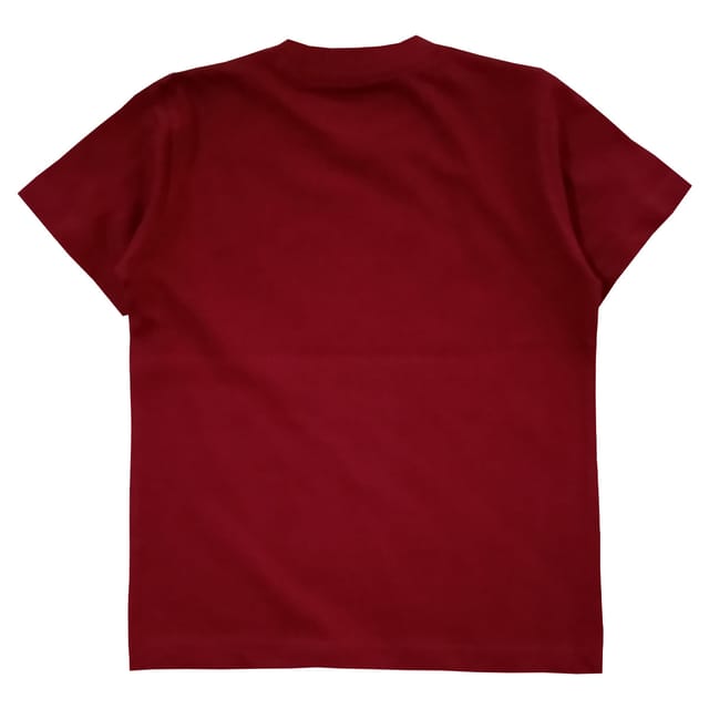 Snowflakes Boys Half sleeve T shirt With I'm The Boss Print -Maroon