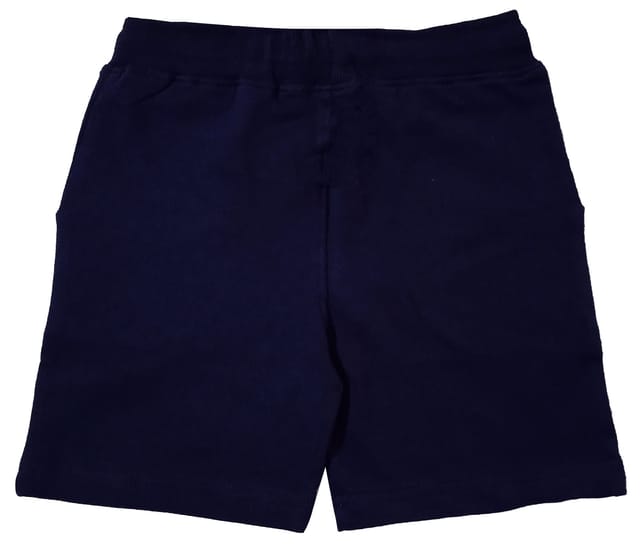 Snowflakes Boys  Shorts With Biking Club Print - Navy Blue