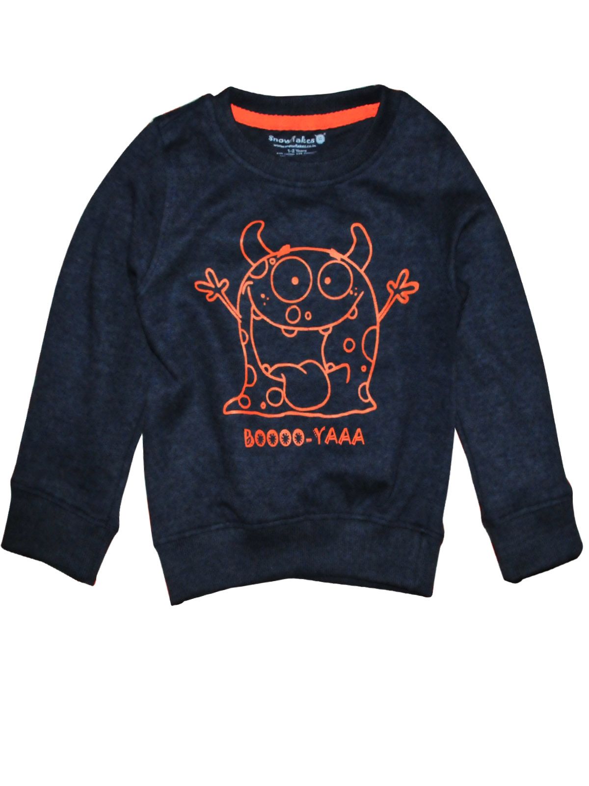 Blue Sweatshirt With Monster Print